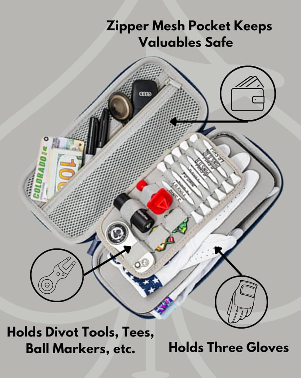 Golf Glove & Accessory Caddy – Black