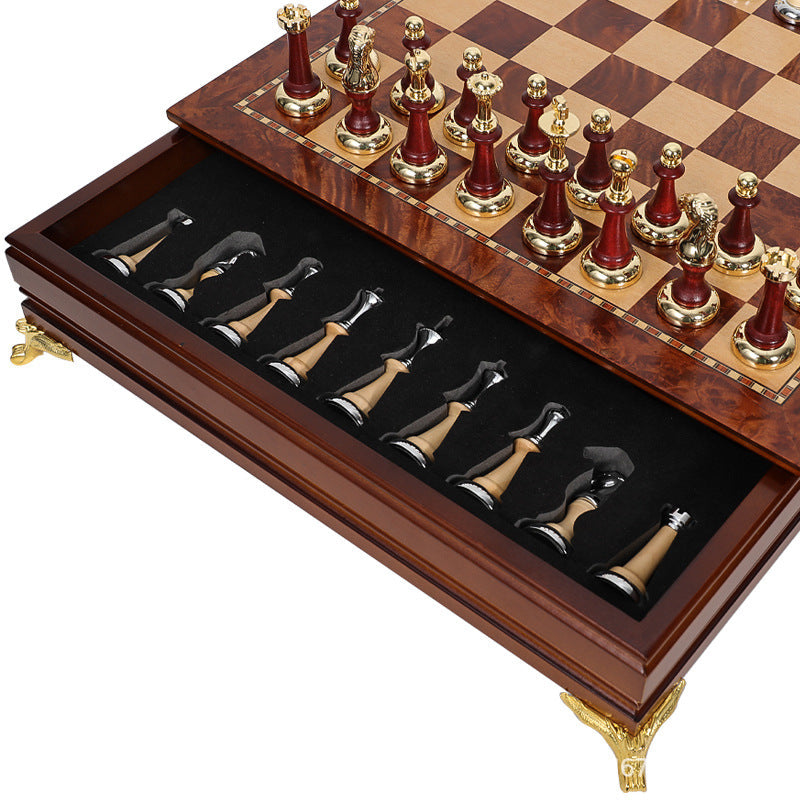 Luxury Chess Set with Storage – Executive Game Board Gift