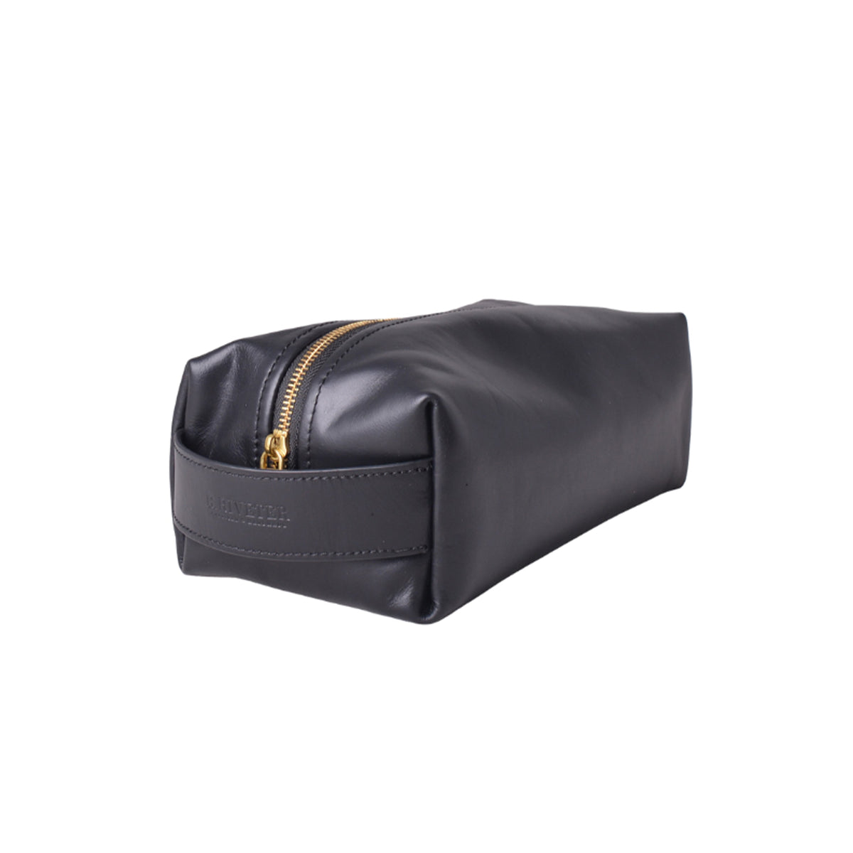 Men's Leather Dopp Kit by R. Riveter | Black