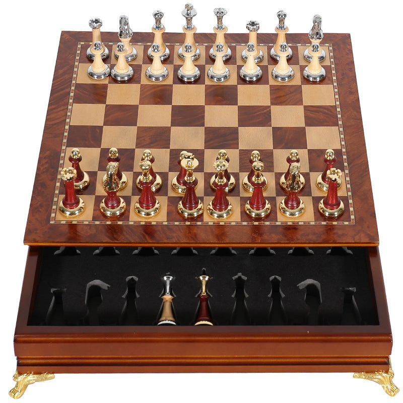 Luxury Chess Set with Storage – Executive Game Board Gift