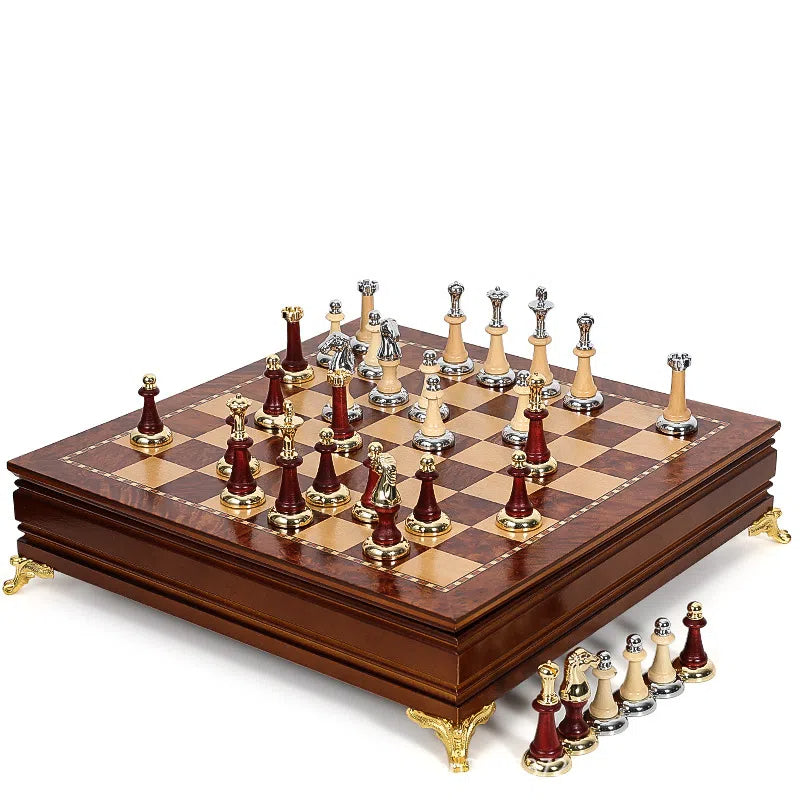 Luxury Chess Set with Storage – Executive Game Board Gift