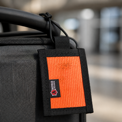 Recycled Firehose Luggage Tag — Handmade in the USA
