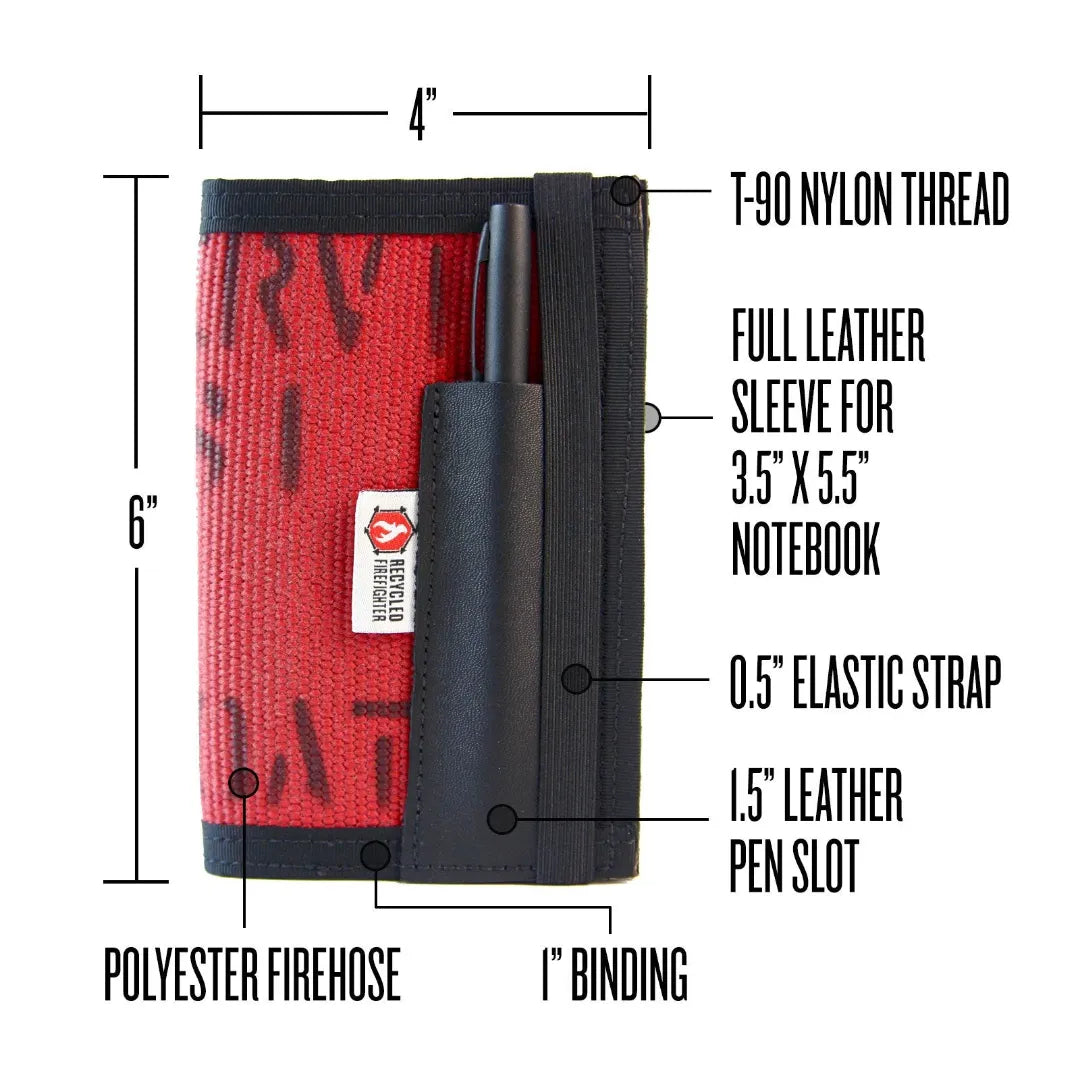 The Inspector Notebook Cover – Recycled Firehose Edition