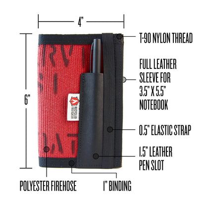 The Inspector Notebook Cover – Recycled Firehose Edition
