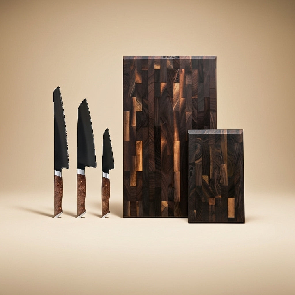 Signature Knife & Board Set – Professional Kitchen Essentials